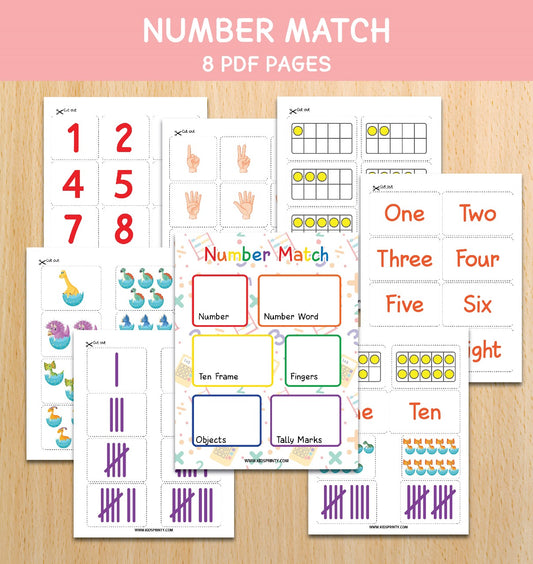 Number Match Activity Sheets