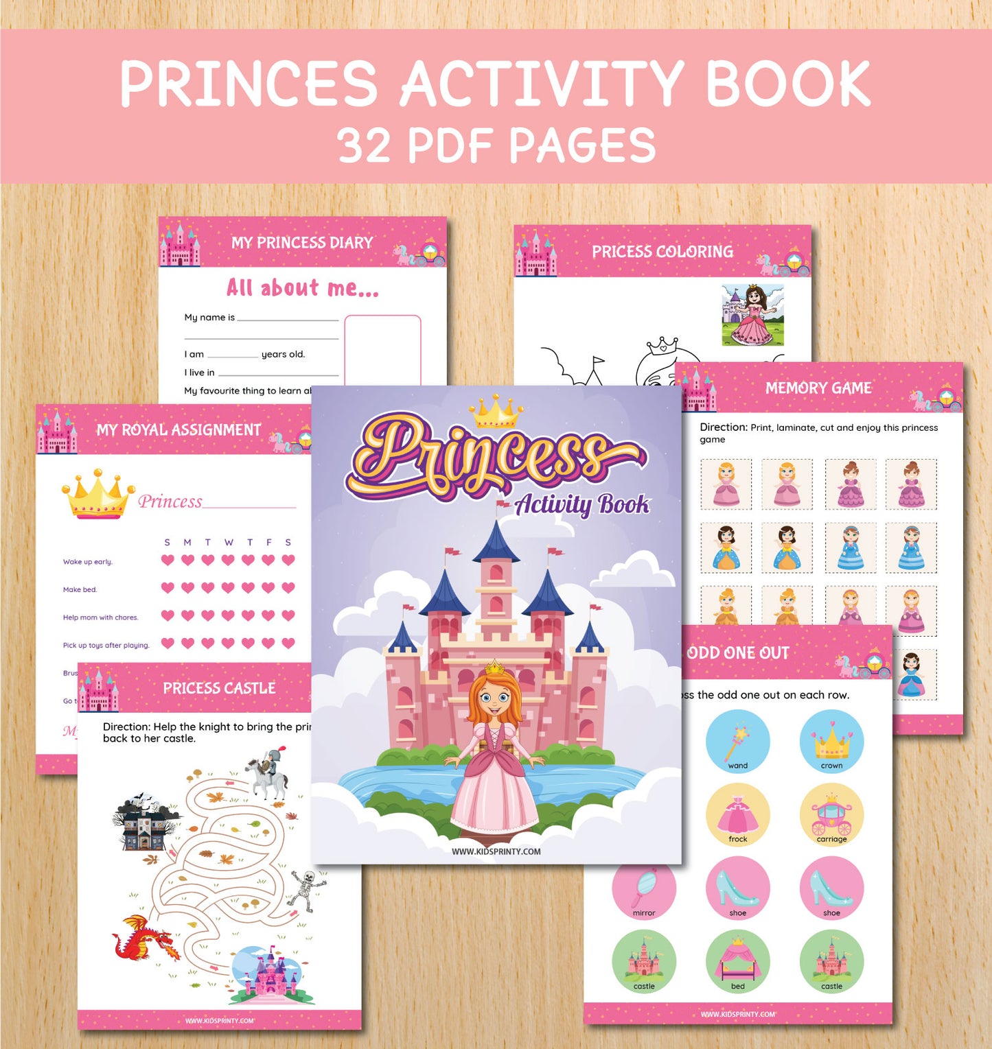 Princes Activity Book (32 Pages)