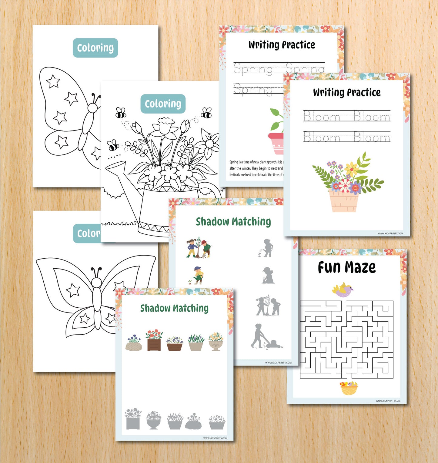 Spring Activity Book (40 pages)