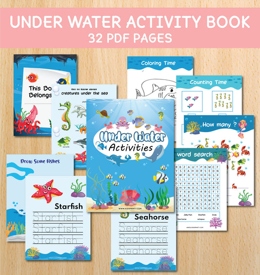 Under Water Activity Book (32 Pages)