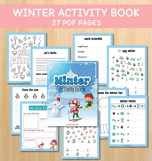 Winter Activity Book (27 Pages)