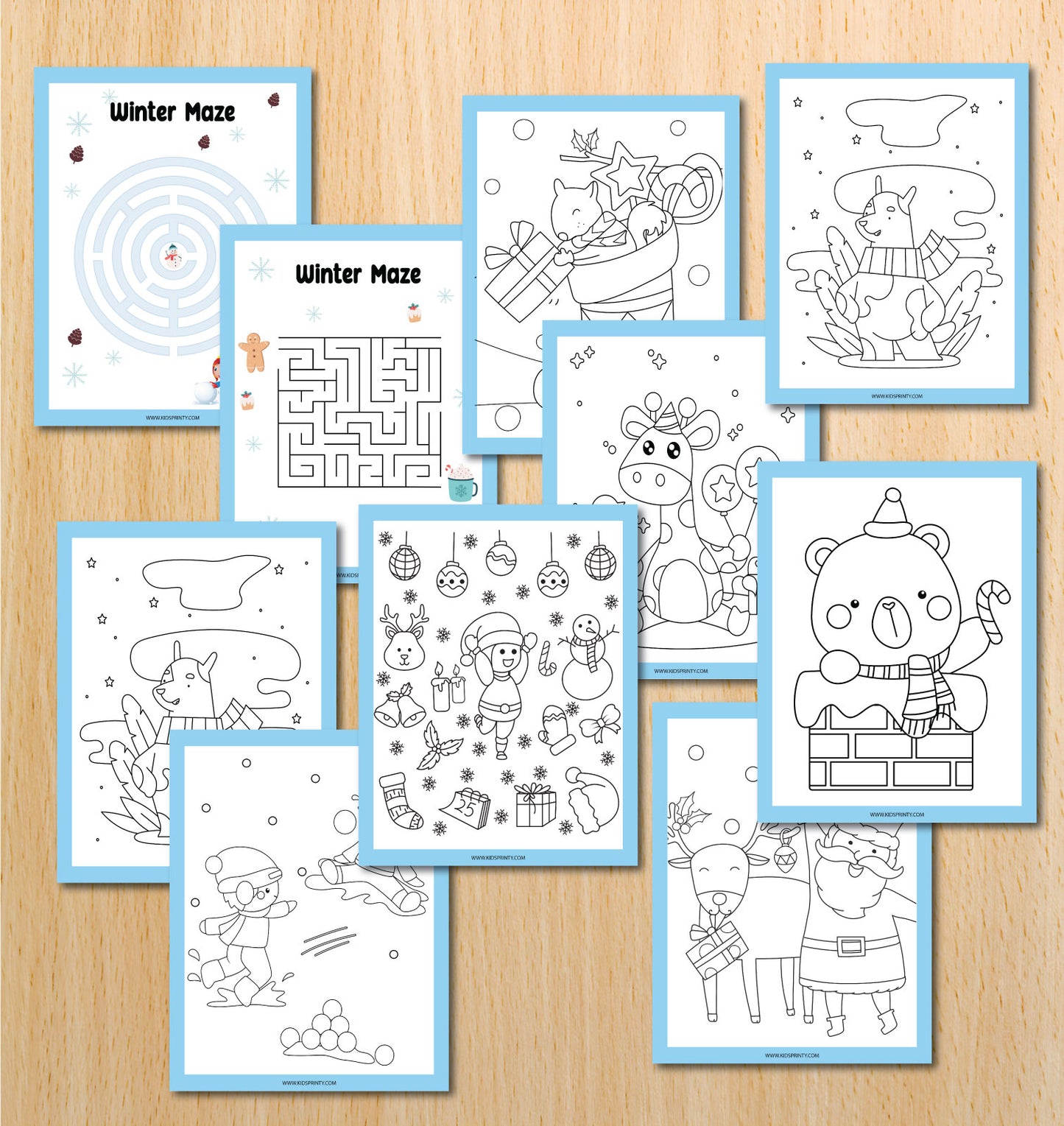 Winter Activity Book (27 Pages)