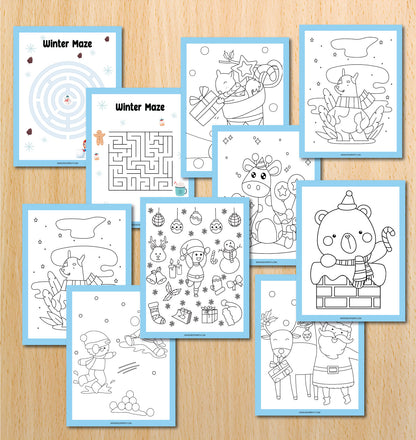 Winter Activity Book (27 Pages)